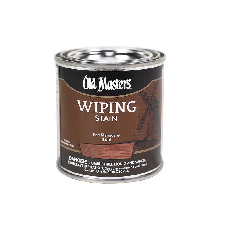 OLD MASTERS - Old Masters Semi-Transparent Red Mahogany Oil-Based Wiping Stain 0.5 pt - Case of 6