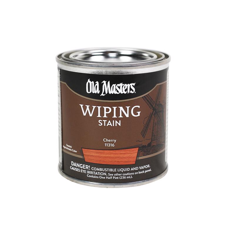 OLD MASTERS - Old Masters Semi-Transparent Cherry Oil-Based Wiping Stain 0.5 pt - Case of 6