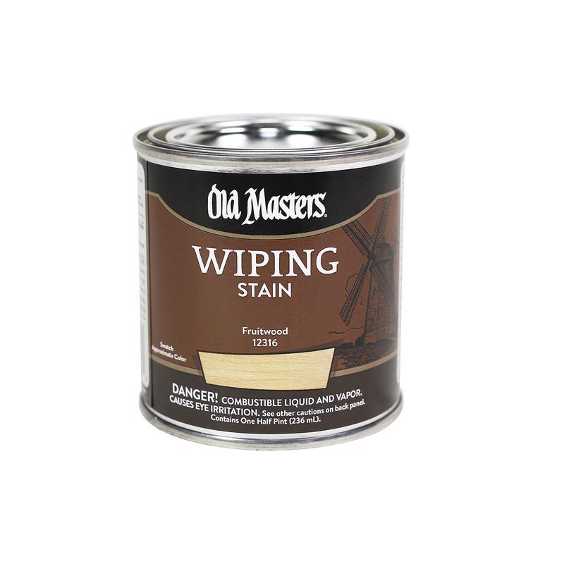 OLD MASTERS - Old Masters Semi-Transparent Fruitwood Oil-Based Wiping Stain 0.5 pt - Case of 6