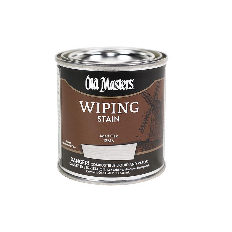 OLD MASTERS - Old Masters Semi-Transparent Aged Oak Oil-Based Wiping Stain 0.5 pt - Case of 6