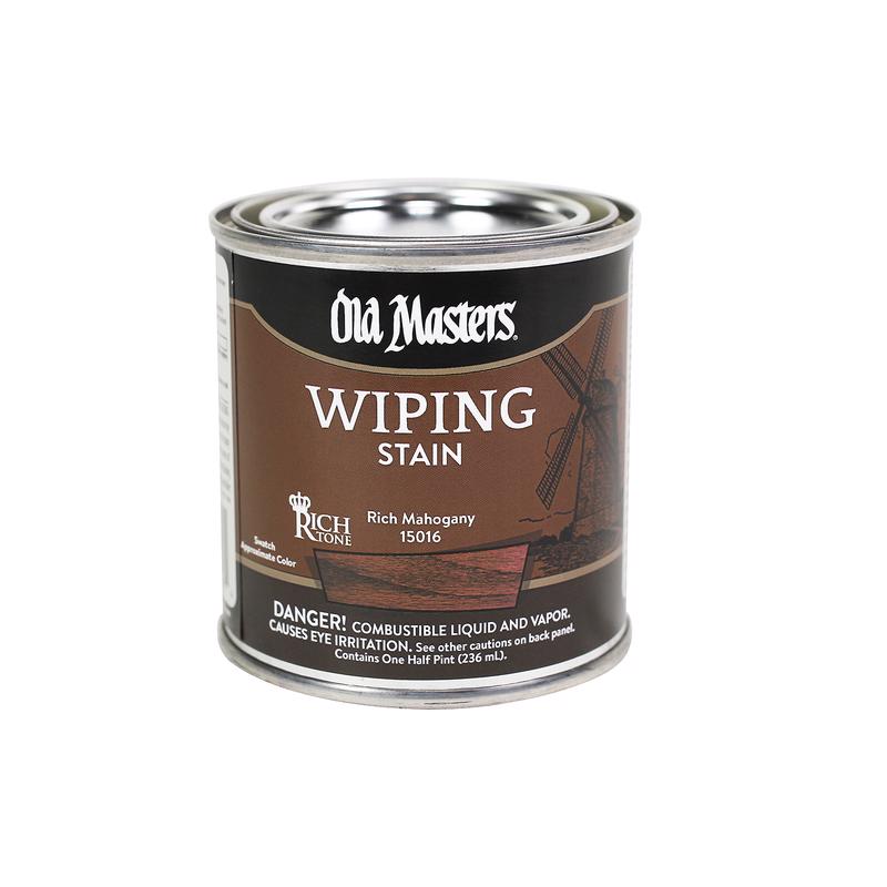 OLD MASTERS - Old Masters Semi-Transparent Rich Mahogany Oil-Based Wiping Stain 0.5 pt - Case of 6