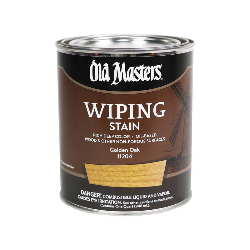 OLD MASTERS - Old Masters Semi-Transparent Golden Oak Oil-Based Wiping Stain 1 qt - Case of 4
