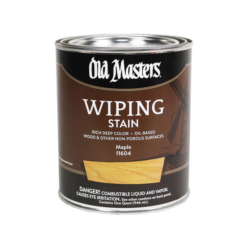 OLD MASTERS - Old Masters Semi-Transparent Maple Oil-Based Wiping Stain 1 qt - Case of 4