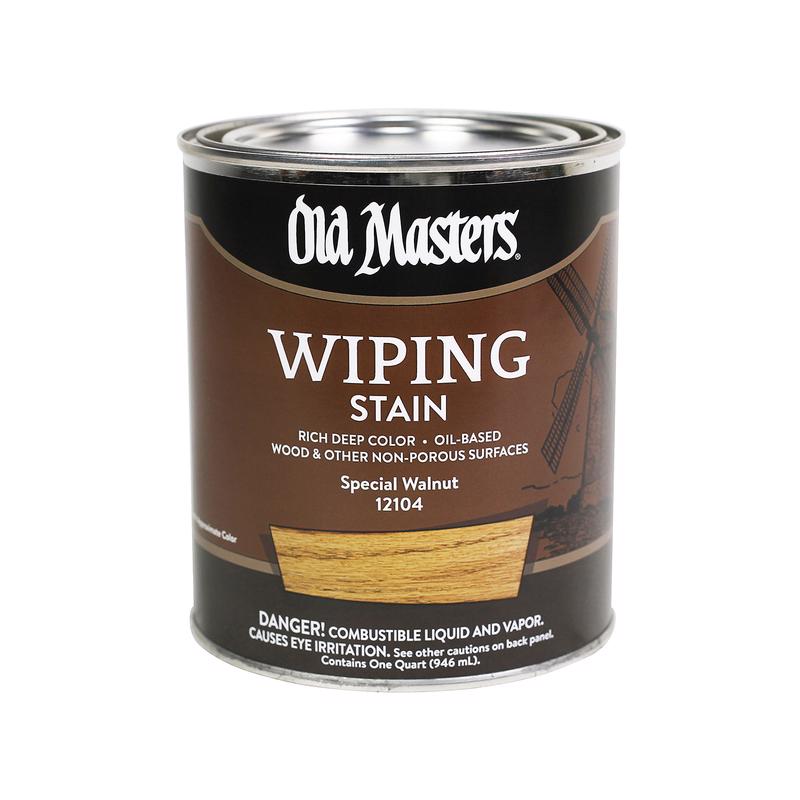 OLD MASTERS - Old Masters Semi-Transparent Special Walnut Oil-Based Wiping Stain 1 qt - Case of 4