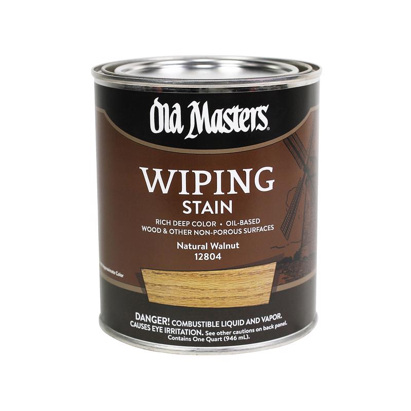 OLD MASTERS - Old Masters Semi-Transparent Natural Walnut Oil-Based Wiping Stain 1 qt