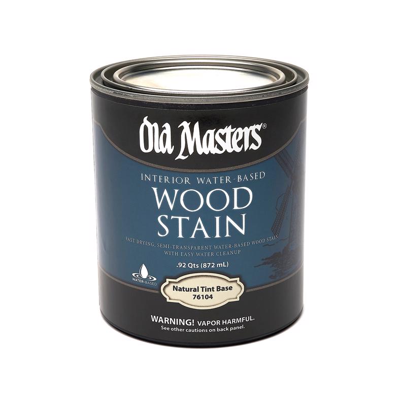 OLD MASTERS - Old Masters Semi-Transparent Natural Water-Based Latex Wood Stain 1 qt - Case of 4