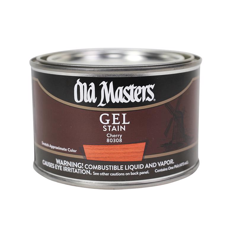 OLD MASTERS - Old Masters Semi-Transparent Cherry Oil-Based Alkyd Gel Stain 1 pt - Case of 4