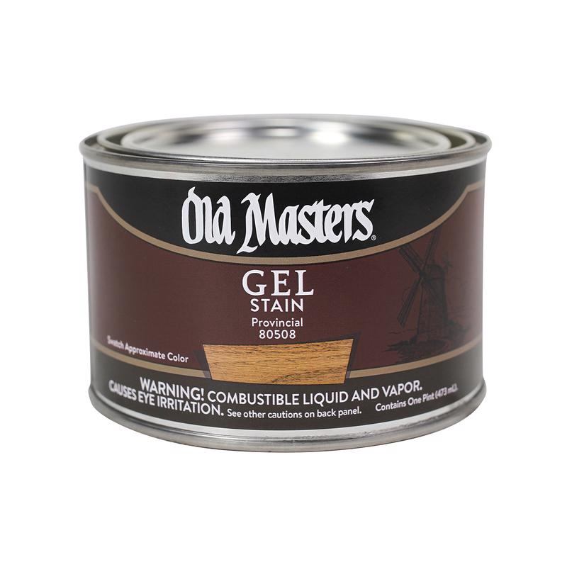 OLD MASTERS - Old Masters Semi-Transparent Provincial Oil-Based Alkyd Gel Stain 1 pt - Case of 4