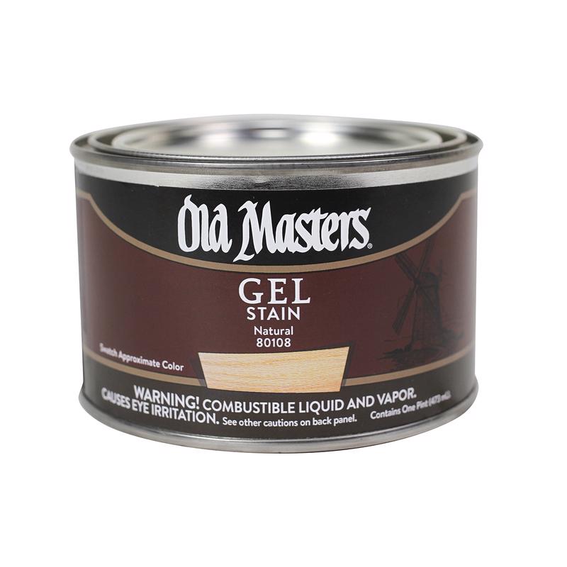 OLD MASTERS - Old Masters Semi-Transparent Natural Oil-Based Alkyd Gel Stain 1 pt - Case of 4