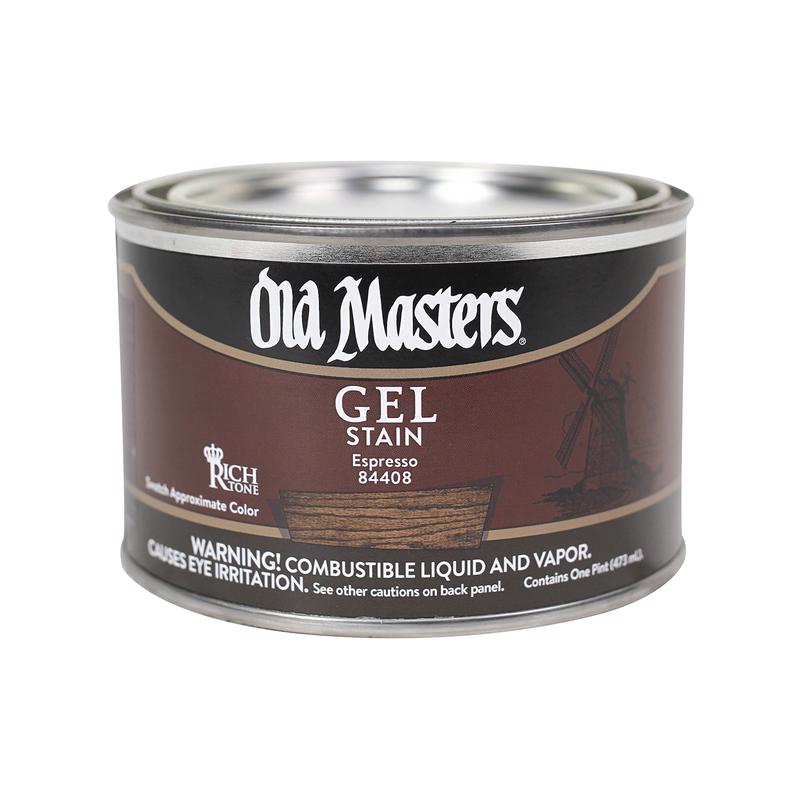 OLD MASTERS - Old Masters Semi-Transparent Espresso Oil-Based Alkyd Gel Stain 1 pt - Case of 4