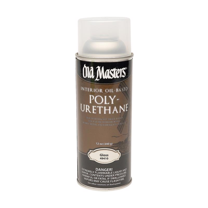 OLD MASTERS - Old Masters Gloss Clear Oil-Based Polyurethane Spray 12 oz - Case of 6