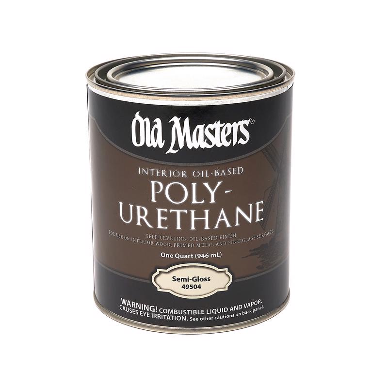 OLD MASTERS - Old Masters Semi-Gloss Clear Oil-Based Polyurethane 1 qt - Case of 4