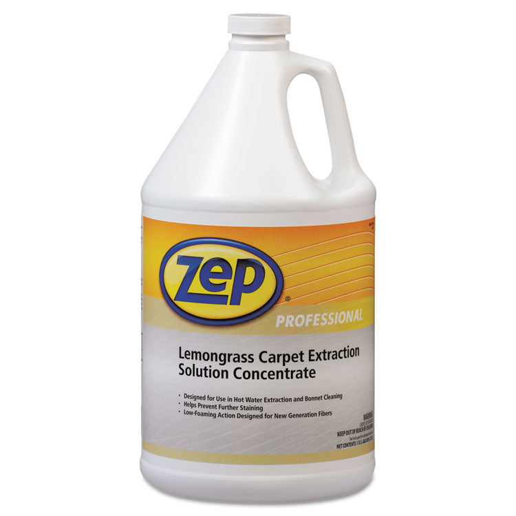 Zep Professional - Carpet Extraction Cleaner, Lemongrass, 1 gal Bottle, 4/Carton