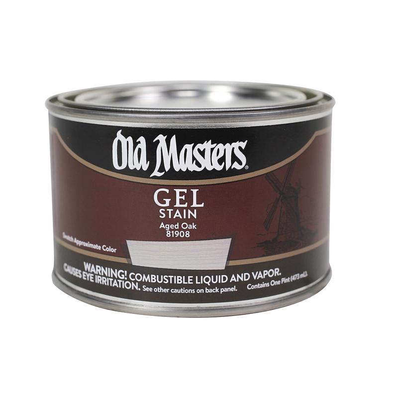 OLD MASTERS - Old Masters Semi-Transparent Aged Oak Oil-Based Alkyd Gel Stain 1 pt - Case of 4