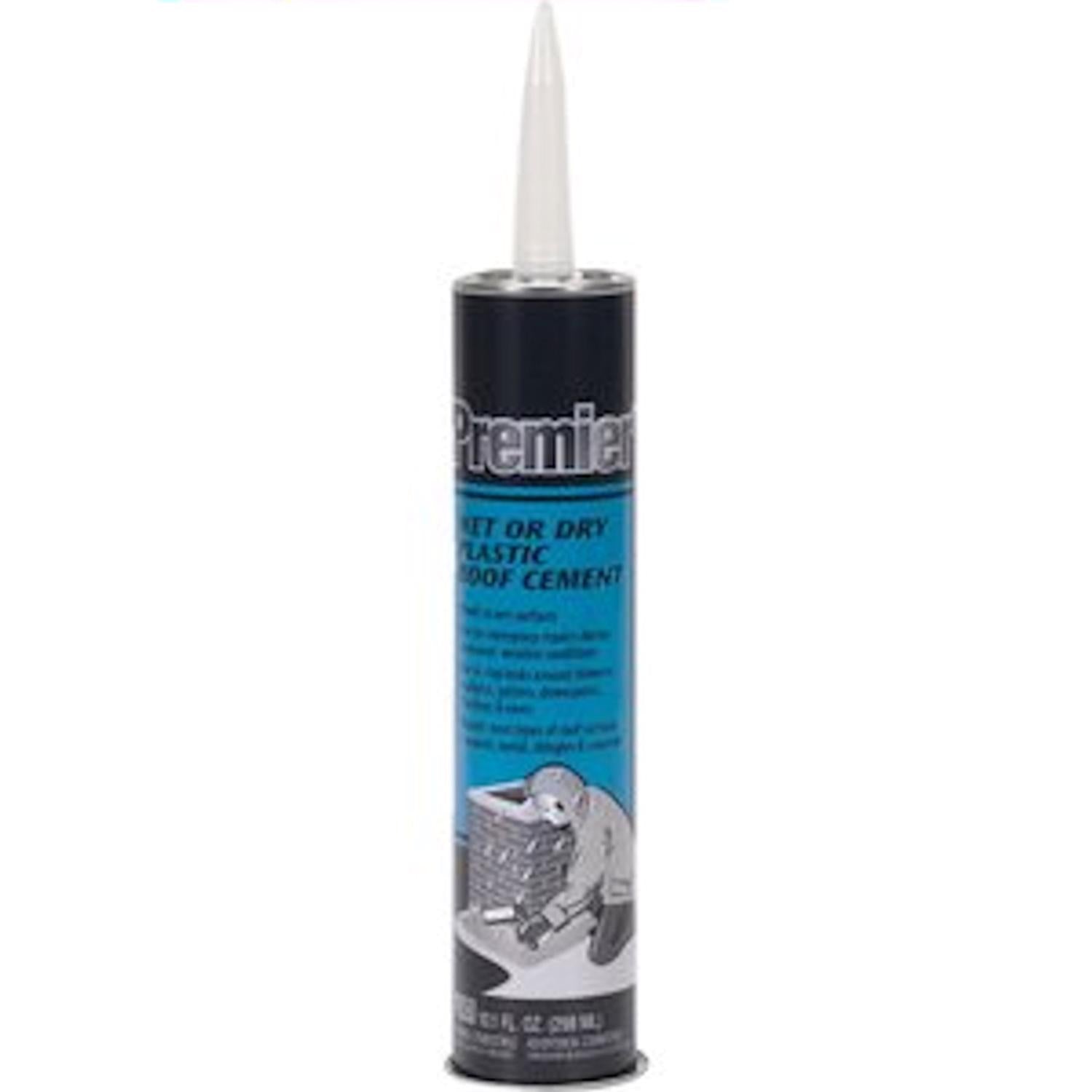 Premier Black Asphalt Wet/Dry Surface Roof Cement 10.1 oz - Case of 24