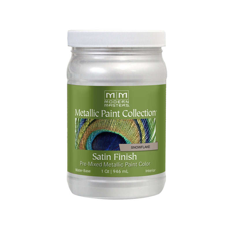 MODERN MASTERS - Modern Masters Shimmer Satin Snowflake Metallic Paint 1 qt