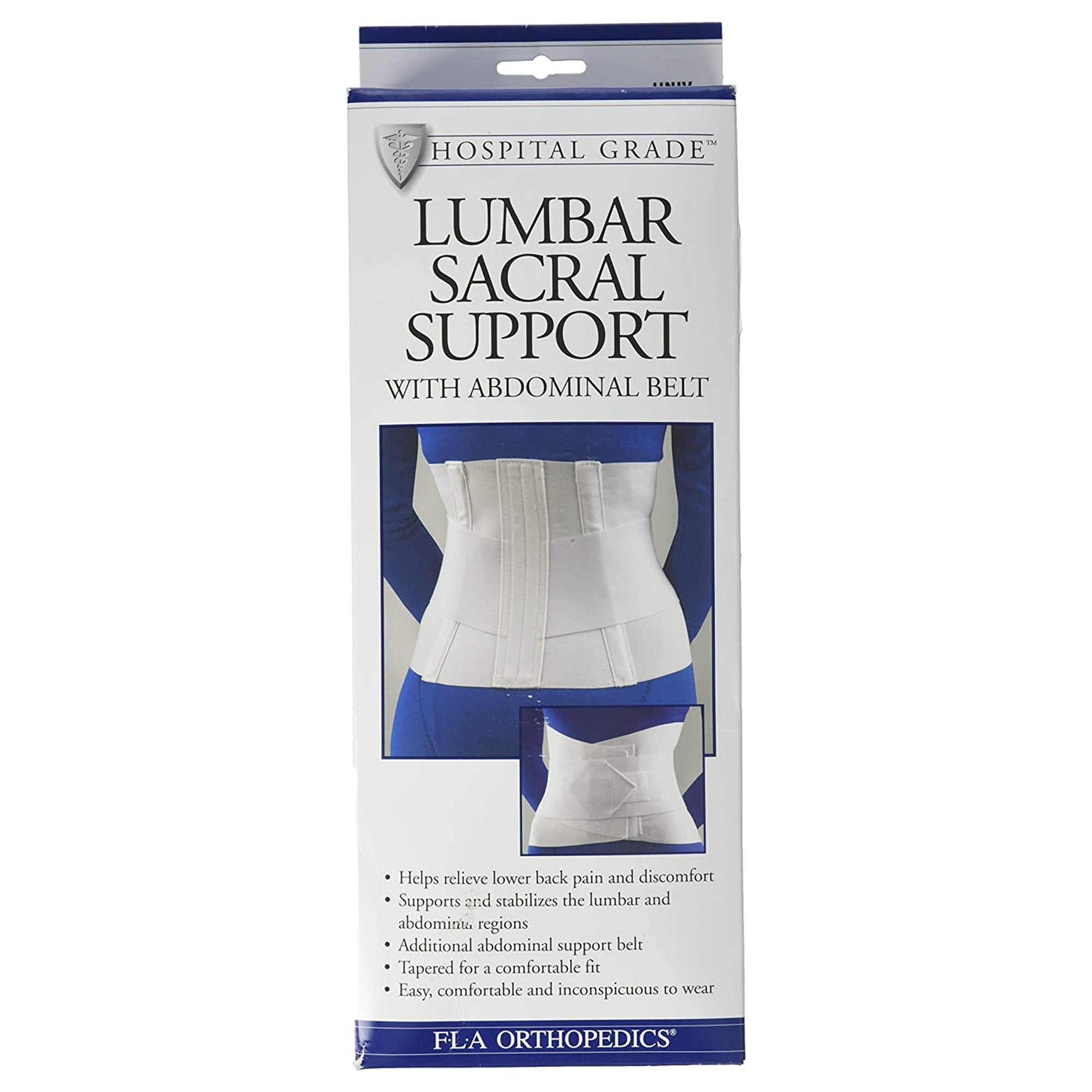 BSN Medical - Back Support FLA Orthopedics® Standard 3X-Large Hook and Loop Closure 49 to 52 Inch Hip Circumference 10 Inch Height Adult [1/EA]