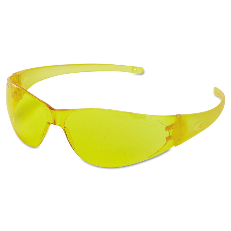 MCR Safety - Checkmate Safety Glasses, Amber Temple, Amber Anti-Fog Lens