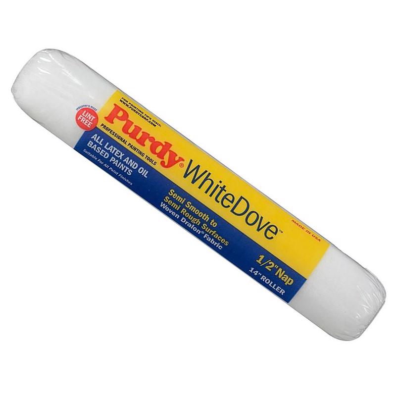 PURDY - Purdy White Dove Woven Fabric 14 in. W X 1/2 in. Paint Roller Cover 1 pk