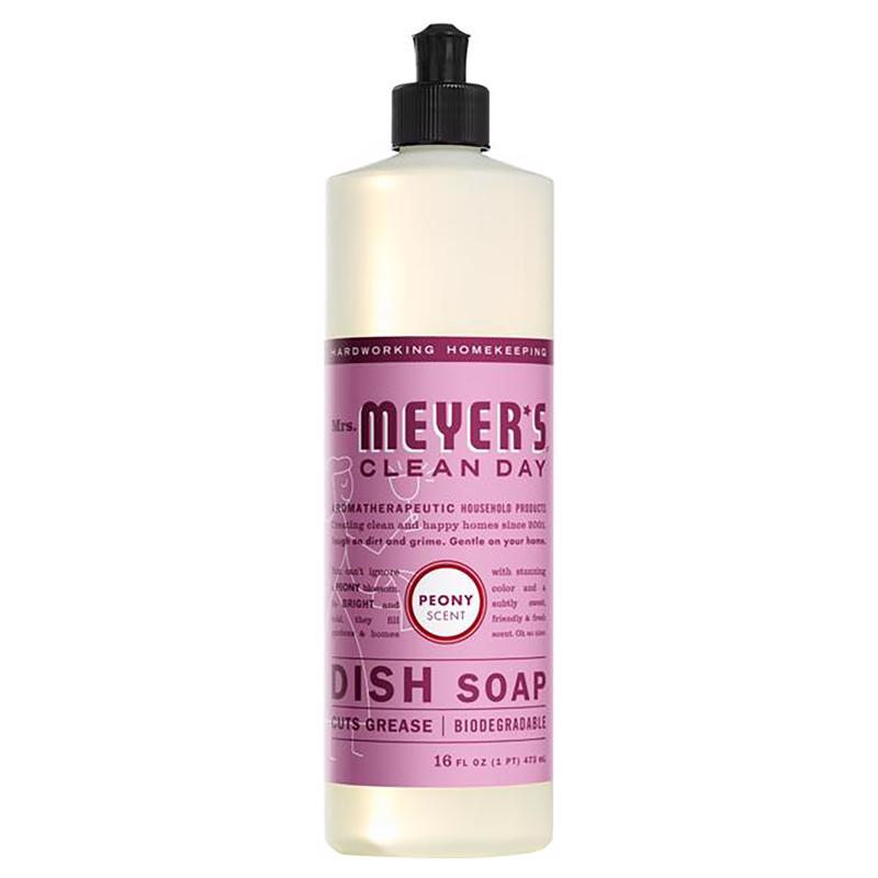 MRS. MEYER'S - Mrs. Meyer's Clean Day Peony Scent Liquid Dish Soap 16 oz 1 pk - Case of 6