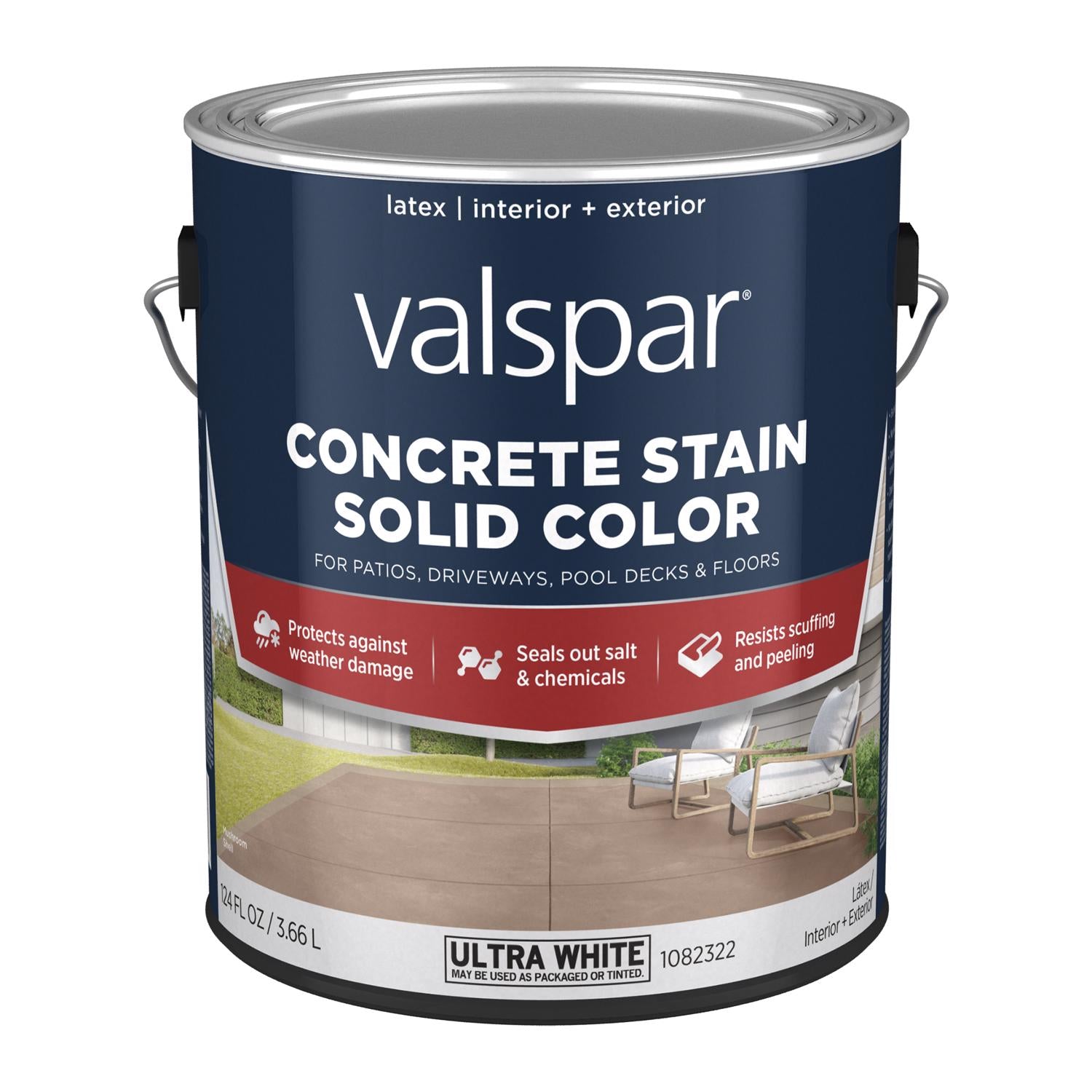 Valspar Solid Base 2 Concrete Stain 1 gal - Case of 4