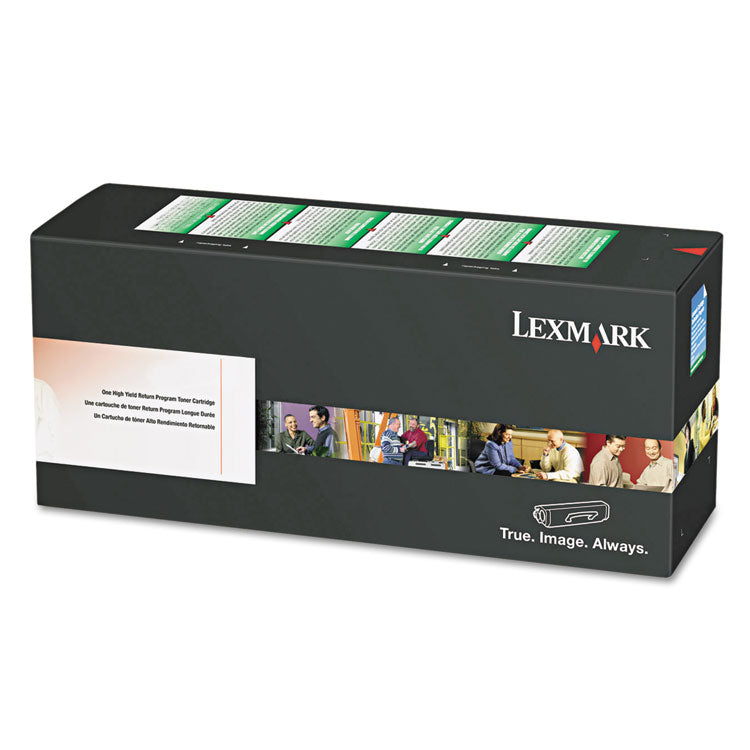Lexmark - 80C1SC0 Return Program Toner, 2,000 Page-Yield, Cyan