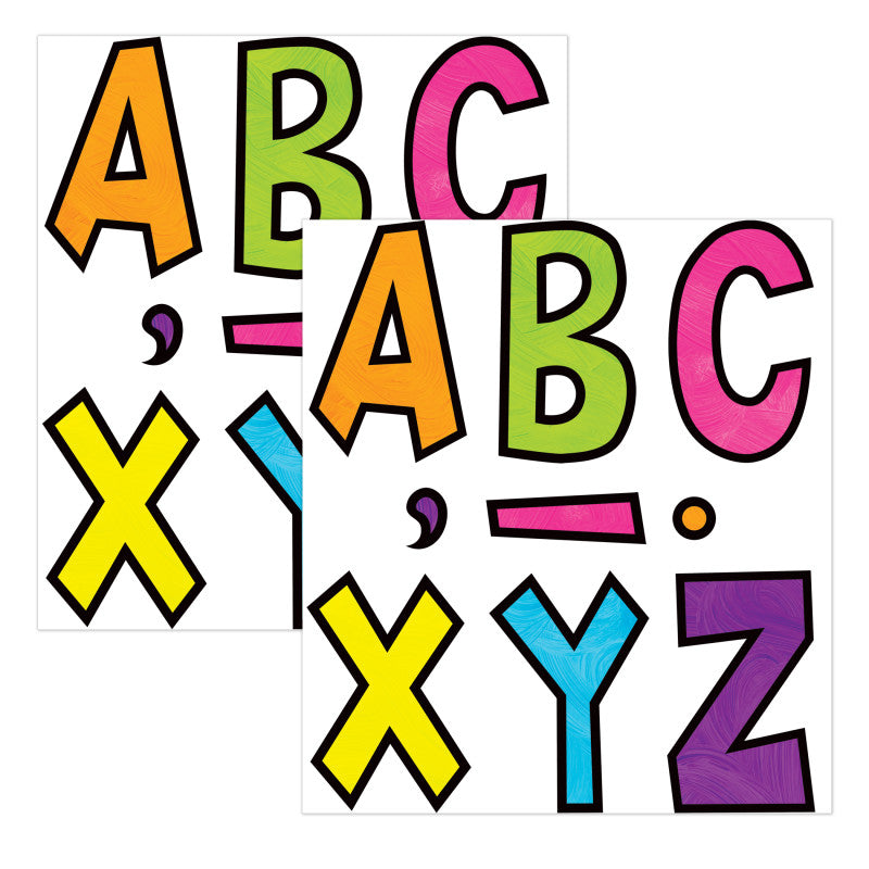 TEACHER CREATED RESOURCES - Brights 4Ever 7" Fun Font Letters, 120 Per Pack, 2 Packs
