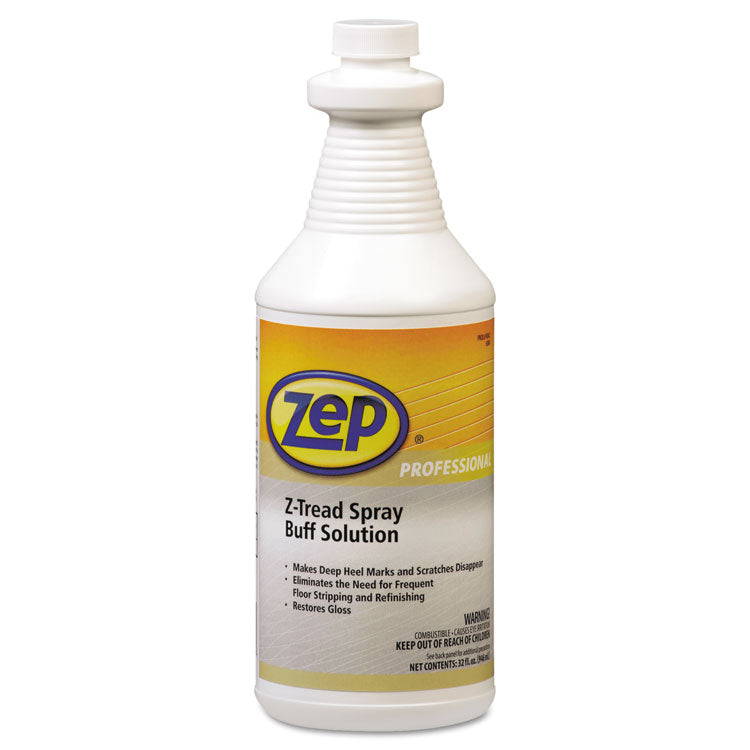 Zep Professional - Z-Tread Buff-Solution Spray, Neutral, 1 qt Bottle