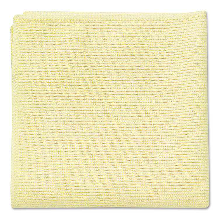 Rubbermaid Commercial - Microfiber Cleaning Cloths, 16 x 16, Yellow, 24/Pack (8944662)