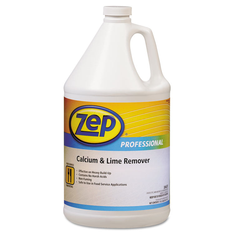 Zep Professional - Calcium and Lime Remover, Neutral, 1 gal Bottle, 4/Carton