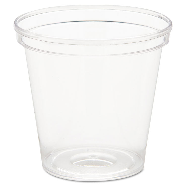 WNA - Comet Plastic Portion/Shot Glass, 1 oz, Clear, 50/Pack, 50 Packs/Carton