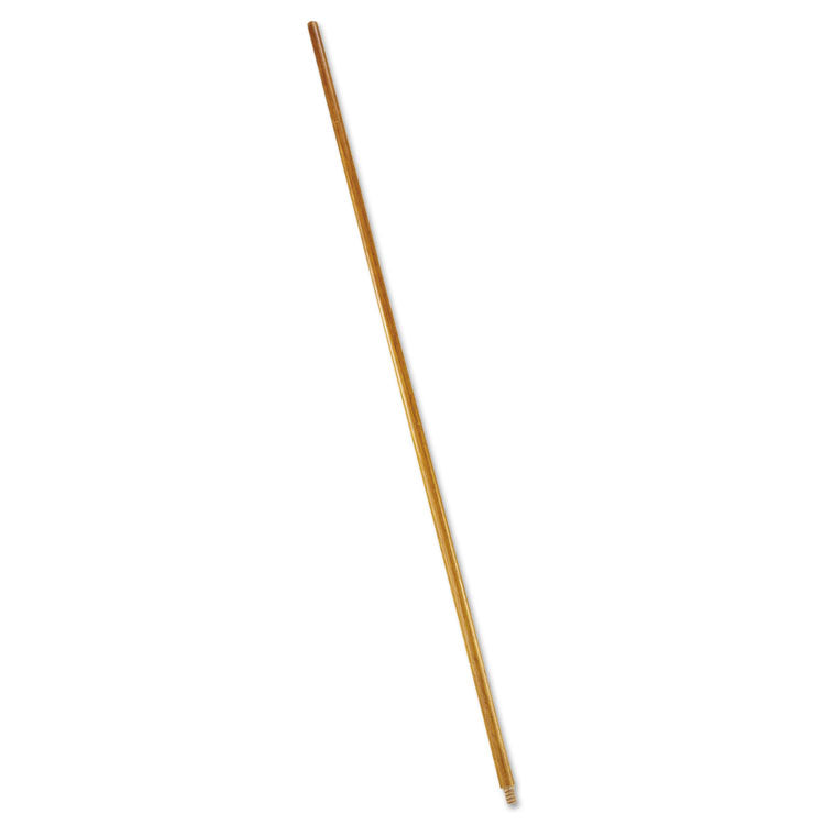 Rubbermaid Commercial - Wood Threaded-Tip Broom/Sweep Handle, 0.94" dia x 60", Natural