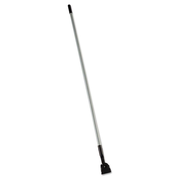 Rubbermaid Commercial - Snap-On Fiberglass Dust Mop Handle, 1" dia x 60", Gray/Black