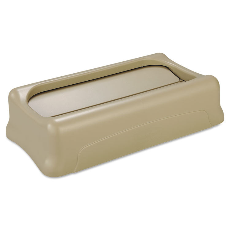 Rubbermaid Commercial - Slim Jim Swing Lid, 11.38w x 20.5d x 5h, Beige
