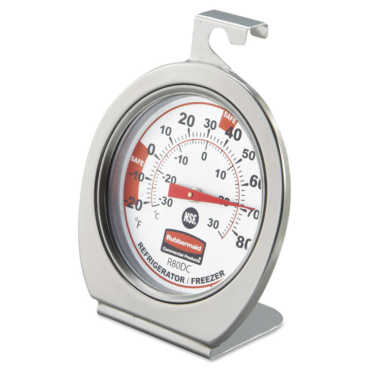 Rubbermaid Commercial - Refrigerator/Freezer Monitoring Thermometer, -20F to 80F