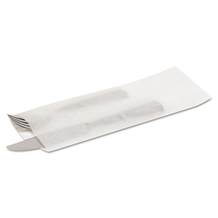 Bagcraft - Silverware Bags, 2.25" x 10", White, 2,000/Carton