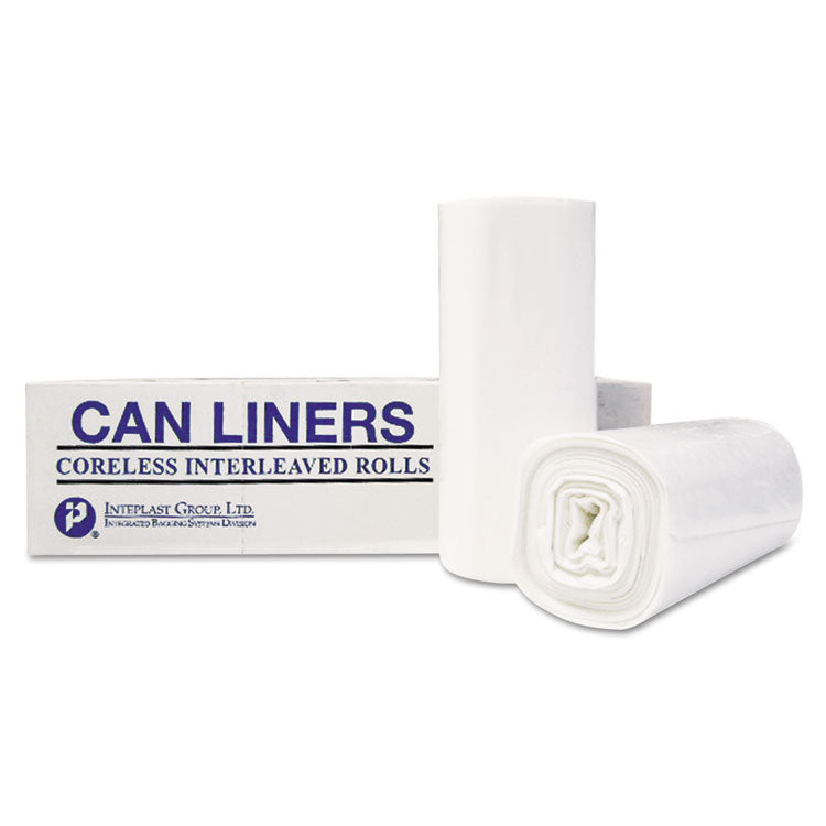 Inteplast Group - High-Density Commercial Can Liners Value Pack, 55 gal, 13 microns, 36" x 58", Clear, 200/Carton