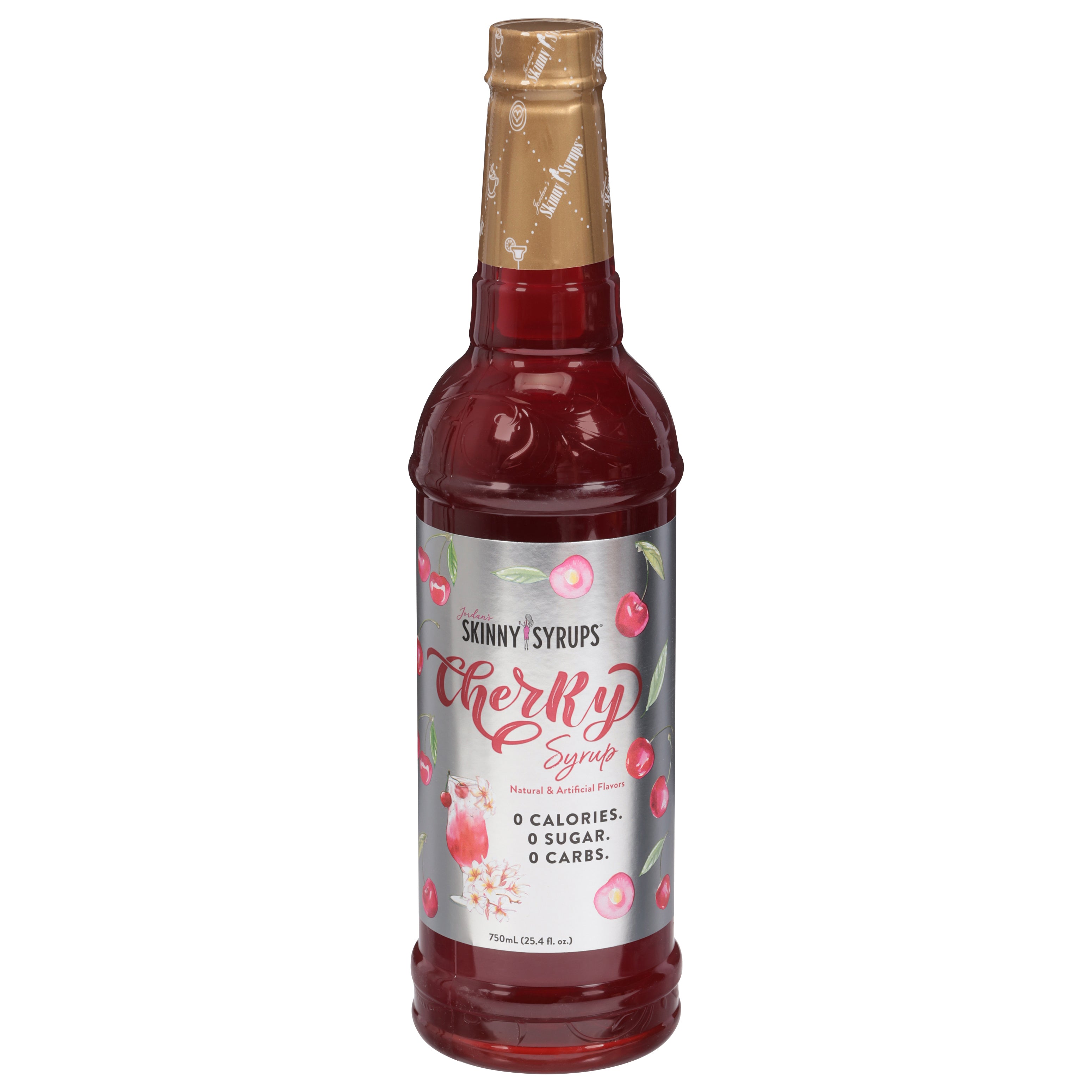 Jordan's Skinny Syrups Cherry Syrup 25.4 fl oz - Case of 6
