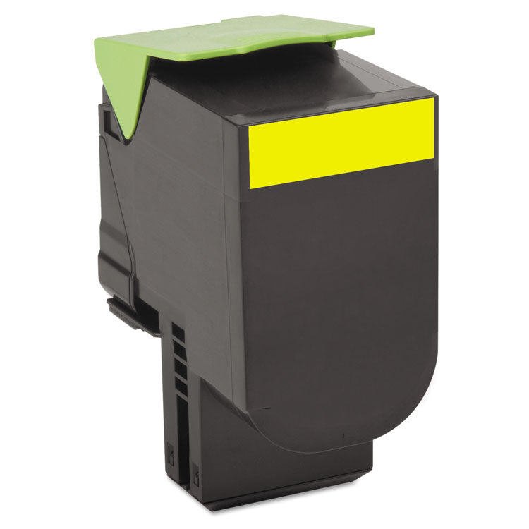 Lexmark - 80C10Y0 Return Program Toner, 1,000 Page-Yield, Yellow