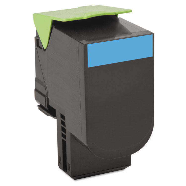 Lexmark - 80C1XC0 Return Program Toner, 4,000 Page-Yield, Cyan