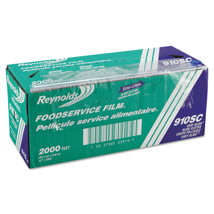 Reynolds Wrap - PVC Food Wrap Film Roll in Easy Glide Cutter Box, 12" x 2,000 ft, Clear