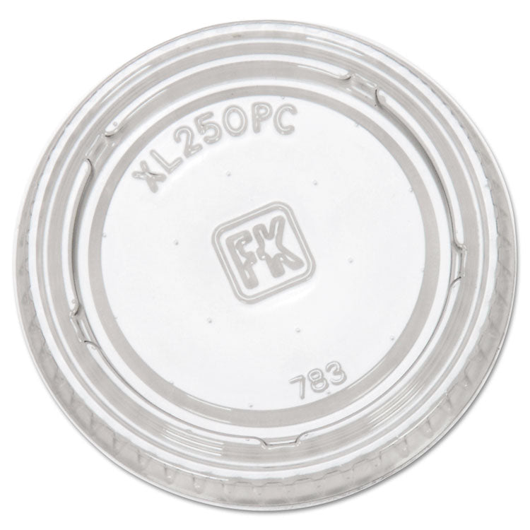Fabri-Kal - Portion Cup Lids, Fits 1.5 oz to 2.5 oz Cups, Clear, 125/Sleeve, 20 Sleeves/Carton