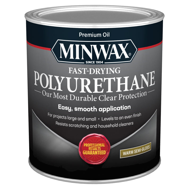 MINWAX - Minwax Semi-Gloss Clear Oil-Based Fast-Drying Polyurethane 1 qt