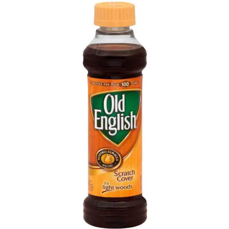 OLD ENGLISH - Old English No Scent Scratch Cover Polish Light Wood 8 oz Liquid - Case of 6