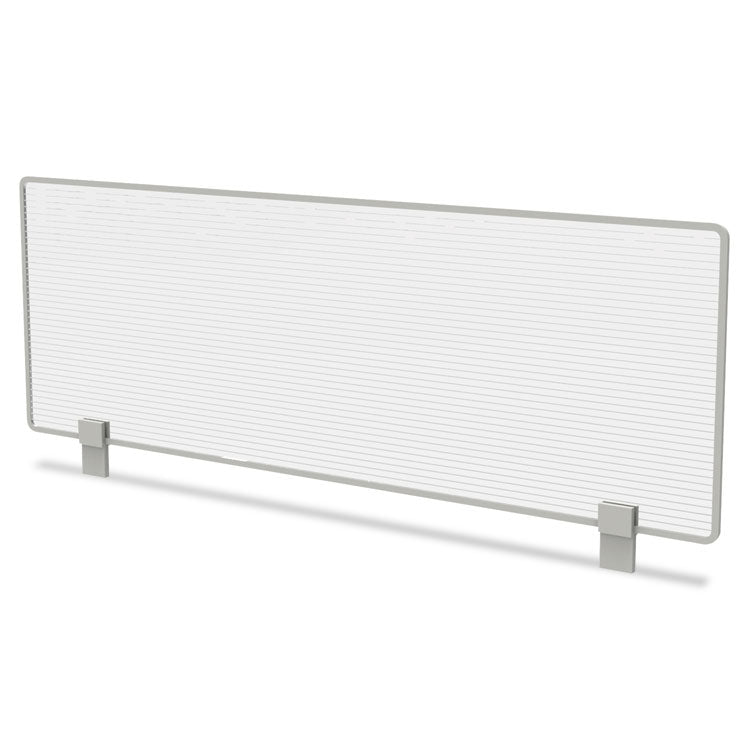 Linea Italia - Trento Line Dividing Panel, Polycarbonate, 47.13w x 1.75d x 15.5h, Translucent