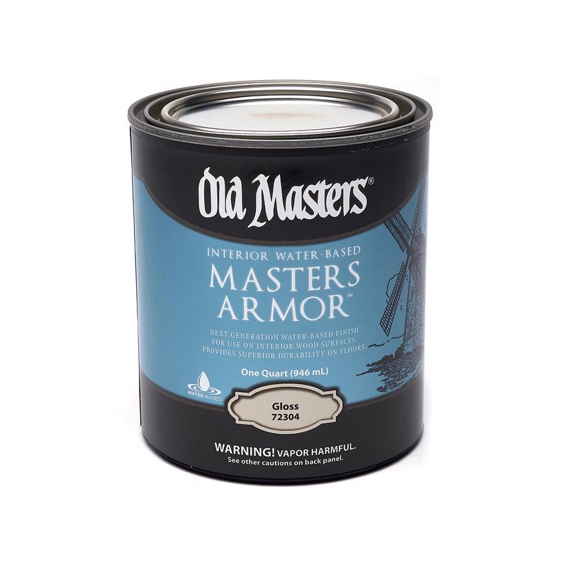 OLD MASTERS - Old Masters Masters Armor Gloss Clear Water-Based Floor Finish 1 qt - Case of 4
