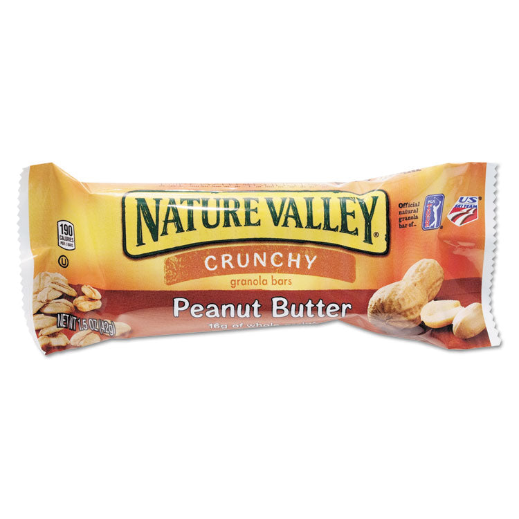 Nature Valley - Granola Bars, Peanut Butter Cereal, 1.5 oz Bar, 18/Box