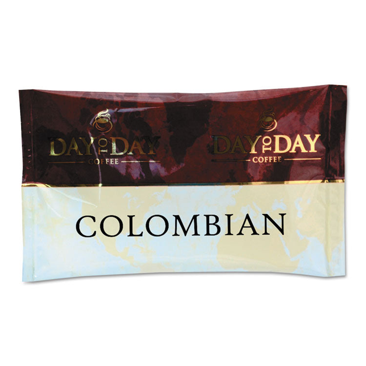 Day to Day Coffee - 100% Pure Coffee, Colombian Blend, 1.5 oz Pack, 42 Packs/Carton