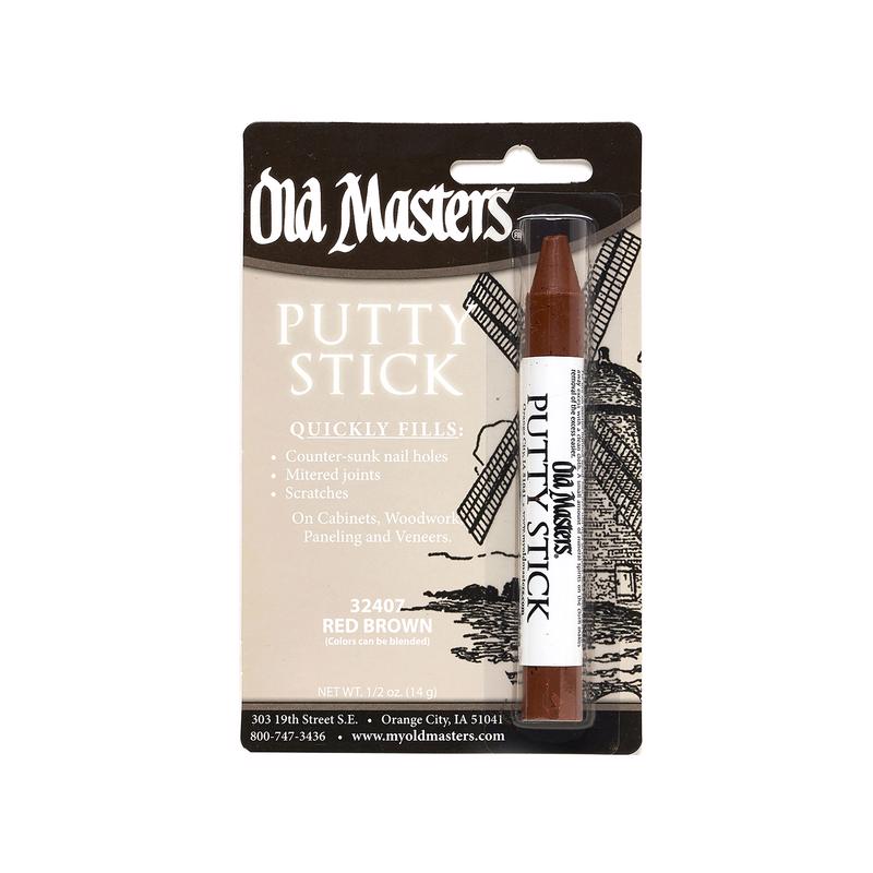 OLD MASTERS - Old Masters Red Brown Putty Stick 0.5 oz