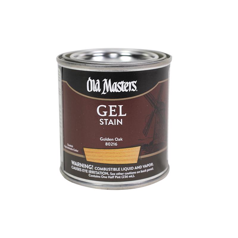 OLD MASTERS - Old Masters Semi-Transparent Golden Oak Oil-Based Alkyd Gel Stain 0.5 pt